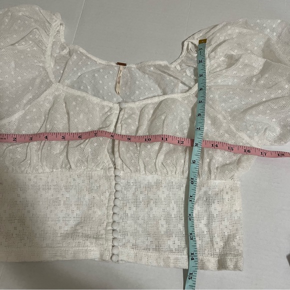 Free People Sheer Blouse Size Small - Picture 7 of 7